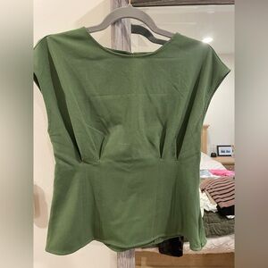 Abercrombie & Fitch Olive Green Top